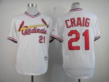 St.Louis Cardinals #21 Allen Craig throwback White MLB Jerseys