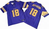 Minnesota Vikings 18# Justin Jefferson purple yellow Nike Vapor F.U.S.E. Limited Jersey