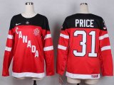 Canada team Carey Price 31 red women hockey jerseys 100th