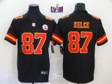 Nike Kansas City Chiefs Travis Kelce #87 black Color Rush Limited Jerseys