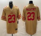 Nike San Francisco 49ers #23 Christian McCaffrey yellow Color Rush Limited Jersey