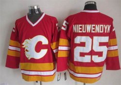 Calgary Flames #25 Joe Nieuwendyk Red Third Throwback CCM nhl Jersey