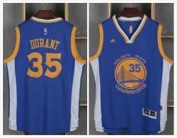 Golden State Warriors #35 Kevin Durant blue nba basketabll Jersey