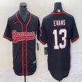 Nike Buccaneers #13 Mike Evans black baseball Jersey Joint name-BD