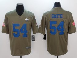 Nike Dallas Cowboys #54 Jaylon Smith green USA flag Color Rush Limited Jersey