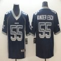 Dallas Cowboys #55 Leighton Vander Esch Nike blue drift Color Rush Limited Jersey