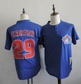 New Toronto Blue Jays #29 Joe Carter throwback blue baseball jerseys