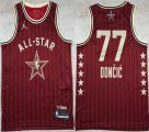 2024 NBA All Star jerseys #77 Doncic red basketball jerseys Hot press font