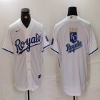 Nike Kansas City blank white majestic MLB jerseys-BD 03