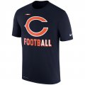 Chicago Bears Nike Sideline Legend Football Performance T-Shirt - Navy