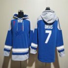 Los Angeles Dodgers #7 Julio Urias blue gray Hooded Sweatshirt