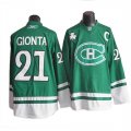 Brian Gionta Jersey 21 Green Montreal Canadiens Jerseys