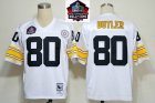 2012 Hall of Fame Pittsburgh Steelers #80 Jack Butler White NFL Jerseys