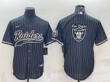 Nike Oakland Raiders blank black baseball jerseys Joint name-BD 02