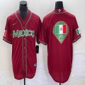 2023 World Cup Mexico red blank majestic baseball jerseys 28