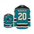 NHL San Jose Sharks #20 Evgeni Nabokov Black Jersey