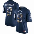 Custom Penn State #9 Trace McSorley blue fashion college football jersey