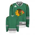 Blank Green with Stanley Cup Finals Chicago Blackhawks Jerseys