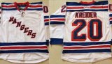 Youth New NHL New York Rangers Chris Kreider 20# White hockey Jersey