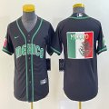 Women 2023 World Cup Mexico blank black majestic MLB baseball Jerseys-BD 04