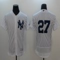 Nike New York Yankees #27 white Flexbase Authentic Collection Jersey