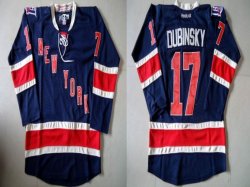 New York Rangers #17 Brandon Dubinsky Blue NHL Jerseys