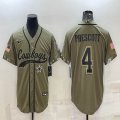 Nike Dallas Cowboys #4 Dak Prescott Salute to Service Retired Limited Jersey Joint name-BD