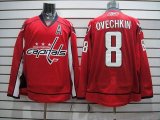 Washington Capitals #8 Alex Ovechkin Red NHL Jerseys A Patch