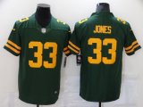 Nike Green Bay Packers #33 Aaron Jones green yellow Color Rush Limited Jersey