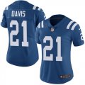 Women Colts #21 Vontae Davis Nike blue Color Rush Limited Jersey