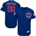 Custom Chicago Cubs blue Flexbase Authentic Collection Jersey