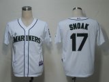 MLB Jerseys Seattle Mariners 17 Smoak White