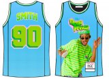 #90 BLUE FRESH PRINCE BASKETBALL JERSEY-SG