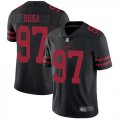 Youth 49ers #97 Nick Bosa nike black Color Rush Limited Jersey-BD