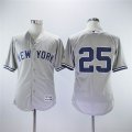 New York Yankees #25 Gleyber Torres gray Flexbase baseball Jersey