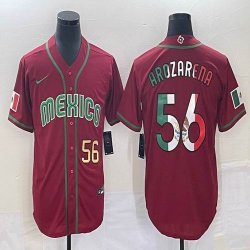 2023 World Cup Mexico #56 Randy Arozarena red majestic baseball jerseys 28