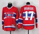 Reebok Montreal Canadiens #17 Rene Bourque Red NHL Jersey