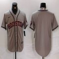 Nike Houston Astros blank grey majestic baseball jerseys-BD