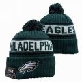 2024 Philadelphia Eagles green white NFL Sports Cuffed Knit Hats