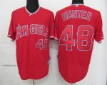 MLB jerseys Los Angeles Angels 48 Hunter Red