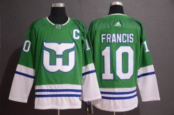 Adidas Hartford Whalers #10 Ron Francis green nhl hockey Jersey-WL