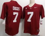 Alabama Crimson Tide #7 Trevon Diggs red college football jerseys