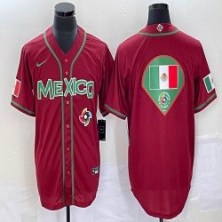 2023 World Cup Mexico red blank majestic baseball jerseys 29