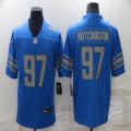 Nike Detroit Lions #97 Aidan Hutchinson blue Color Rush Limited Jersey