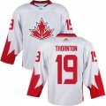 Canada 2016 World Cup #19 Joe Thornton white Hockey jerseys