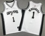 Youth Nike San Antonio Spurs #1 Victor Wembanyama white basketball jersey-XD