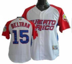 New York Mets Beltran 15# White MLB Jersey