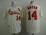 St. Louis Cardinals #14 Ken Boyer 1964 Cream Throwback Jerseys