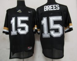 NCAA Purdue Boilermakers 15 Brees Black jerseys