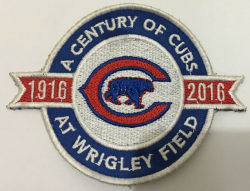 Chicago Cubs 100 years Commemorative Patch